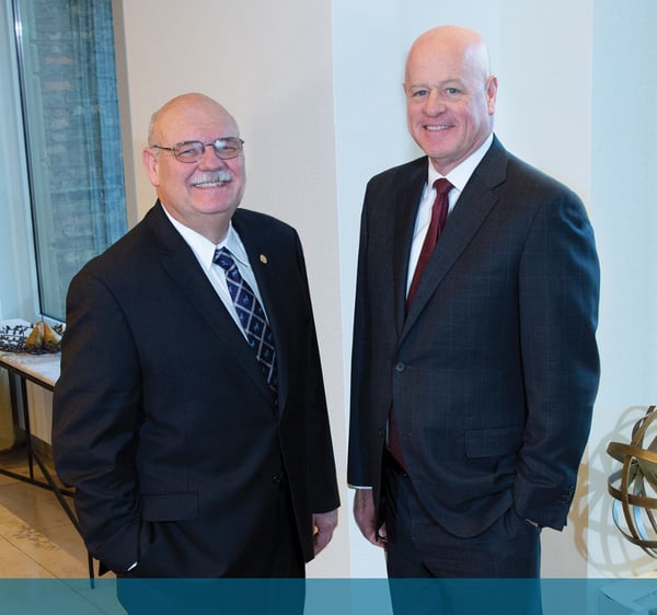 President Patrick Godbey, MD, FCAP, and Chief Executive Officer Stephen Myers